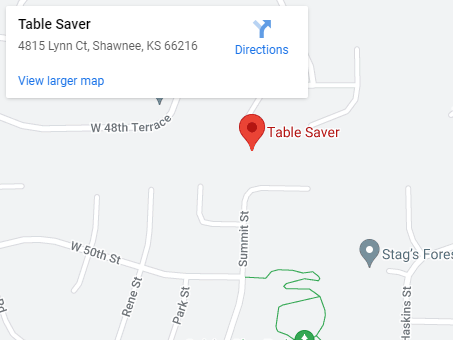 Table Saver Google Map